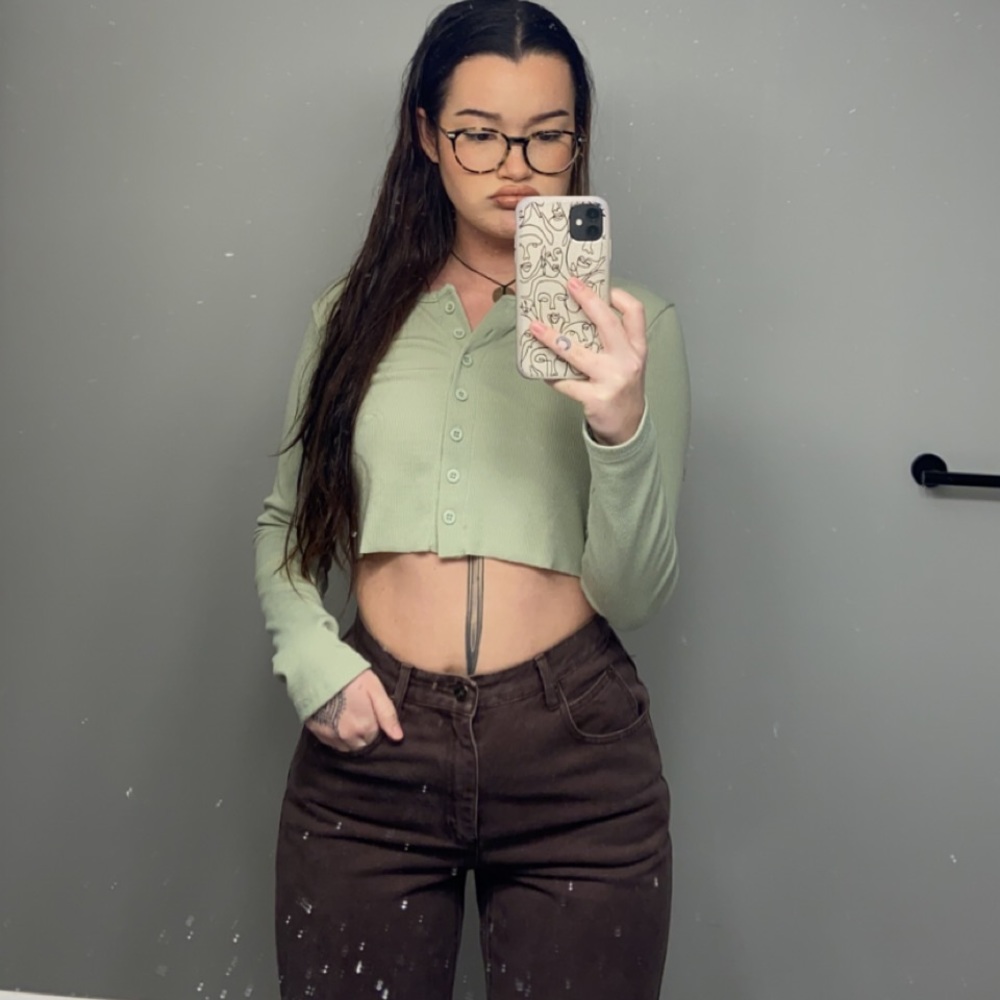 Size 6 vintage Liz Claiborne brown high waisted jeans